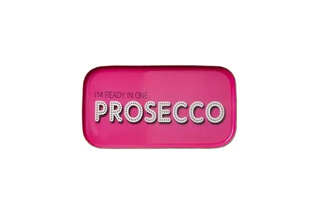 Lovetray Prosecco dienblad roze ijzer 21 cm