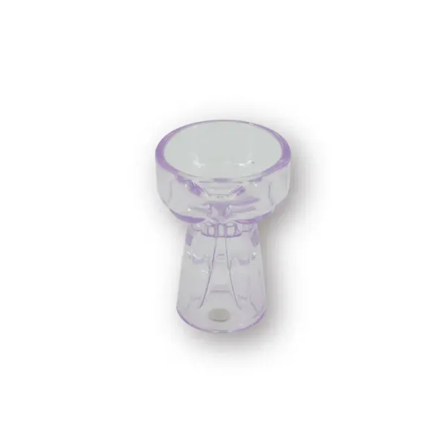 Amiek Strik kandelaar lila glas 7,5 cm