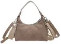 Amiek Quinn handtasje taupe vegan leer 20cm