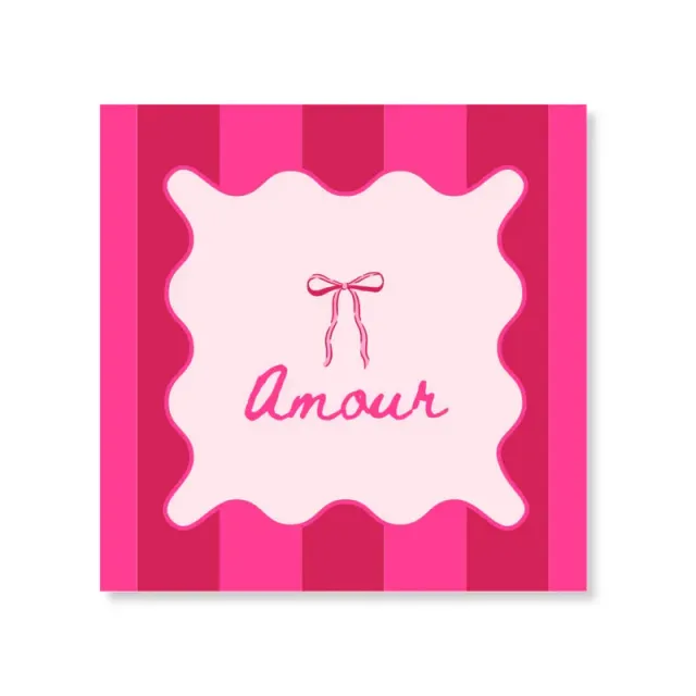Amiek Amour servetten rood roze 20 stuks