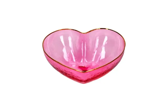 Amiek L'amour Bowl L schaaltje roze glas