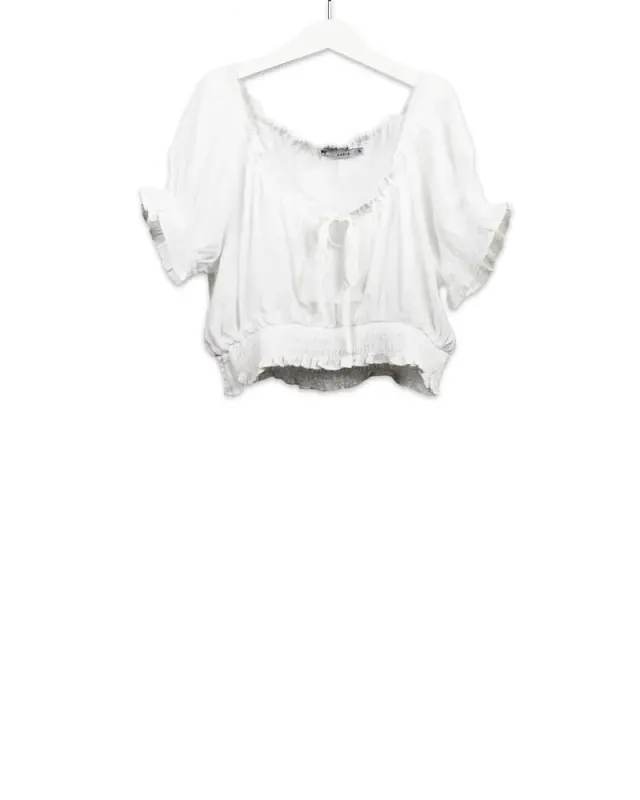 LOVEDRUNKY Cropped Top wit off-shoulder