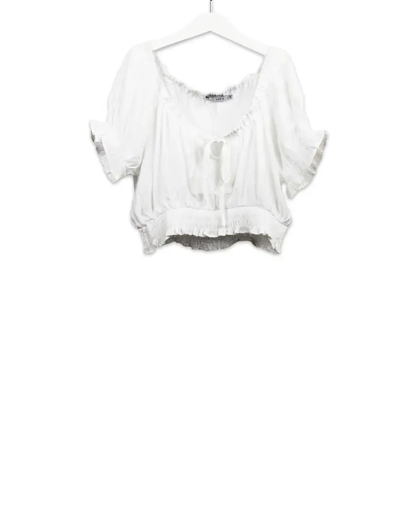 LOVEDRUNKY Cropped Top wit off-shoulder