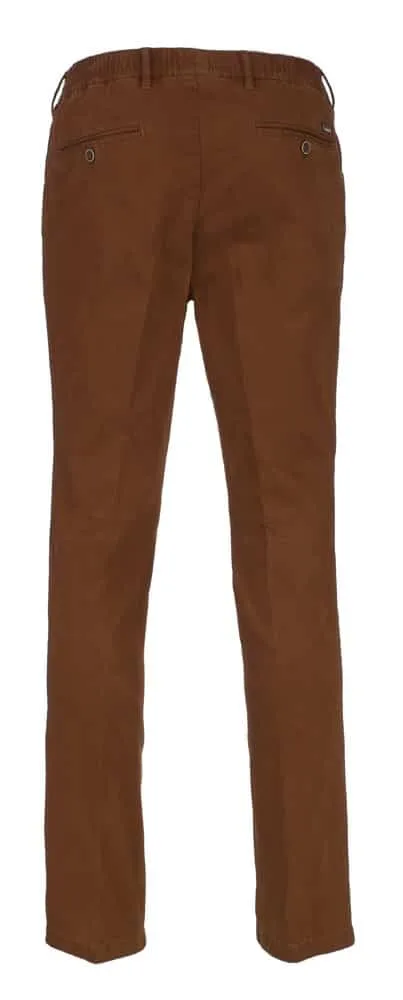 Seniorenkleding Niels heren pantalon terra elastiek katoen