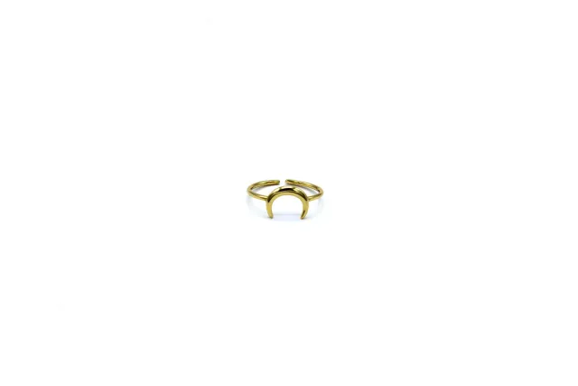 LOVEDRUNKY Moon Ring maan Goud subtiel