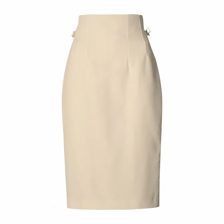 Laboutiek Pencil Skirt sand kokerrok strikjes