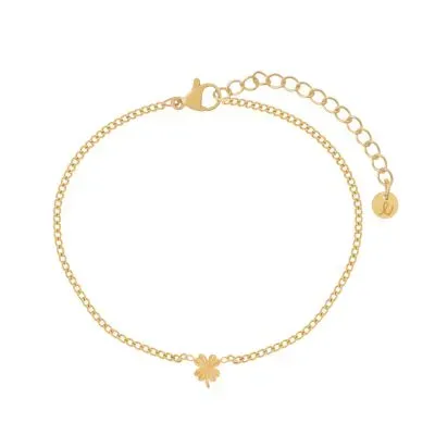 Amiek Flamed Clover Armbandje goud waterproof