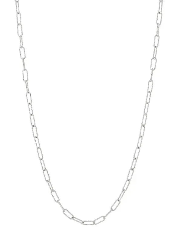 LOVEDRUNKY Long Chain ketting zilver 80,5 cm
