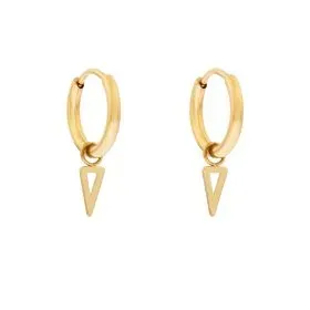 Amiek Essentialistics Open Triangle oorbellen goud