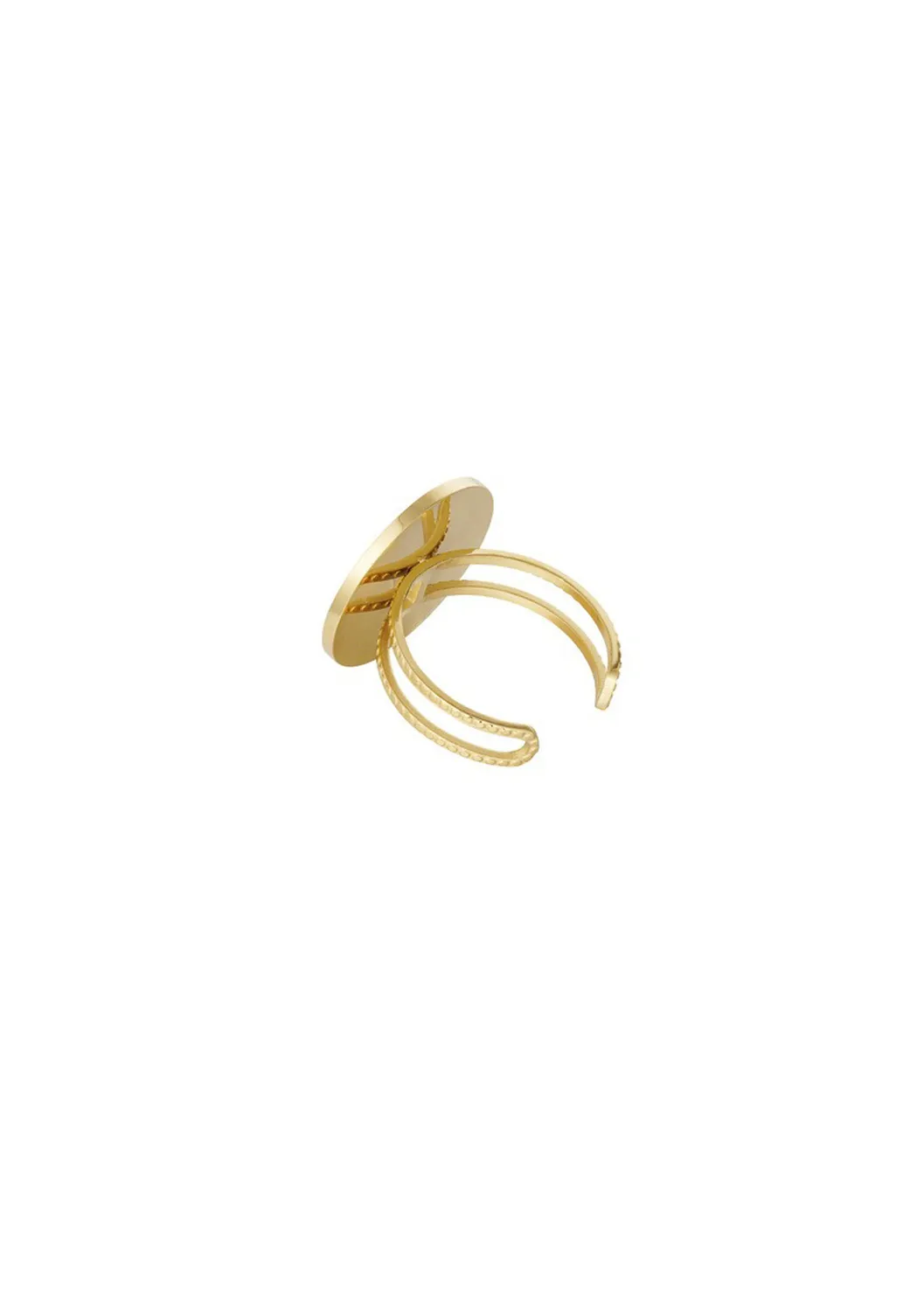 LOVEDRUNKY Modern Ring Goud – verstelbaar