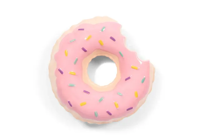 Amiek Floaty Donut sieradendoosje roze keramiek