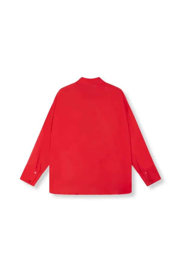Amiek Blouse Ginny burned orange blouse oranje oversized