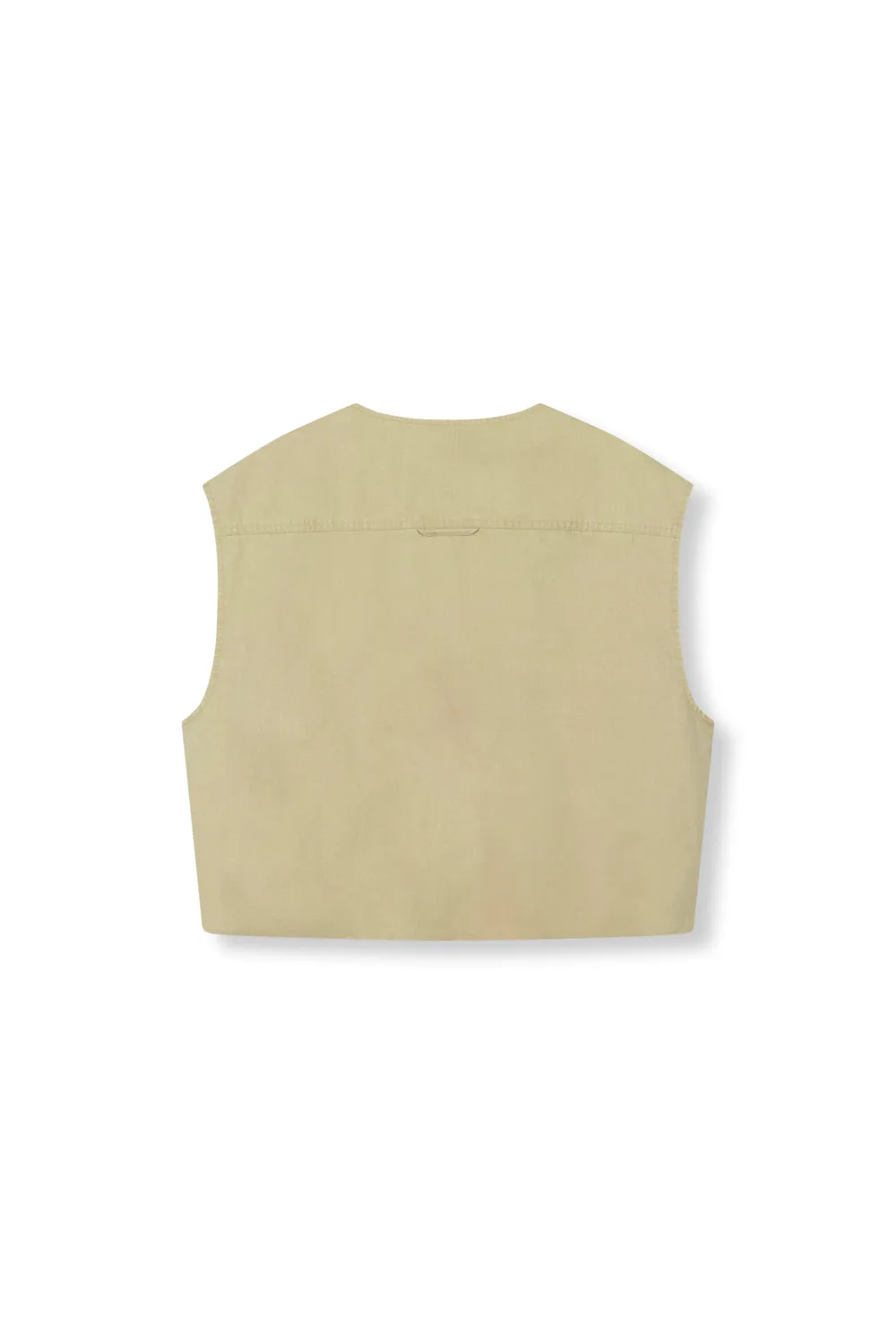 Amiek Noa cargo gilet sand katoen