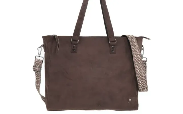 Amiek Riga shopper schooltas browny bruin 45 cm polyester