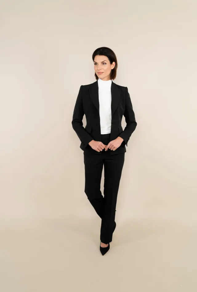 Laboutiek Blazer Short Model blazer zwart kort