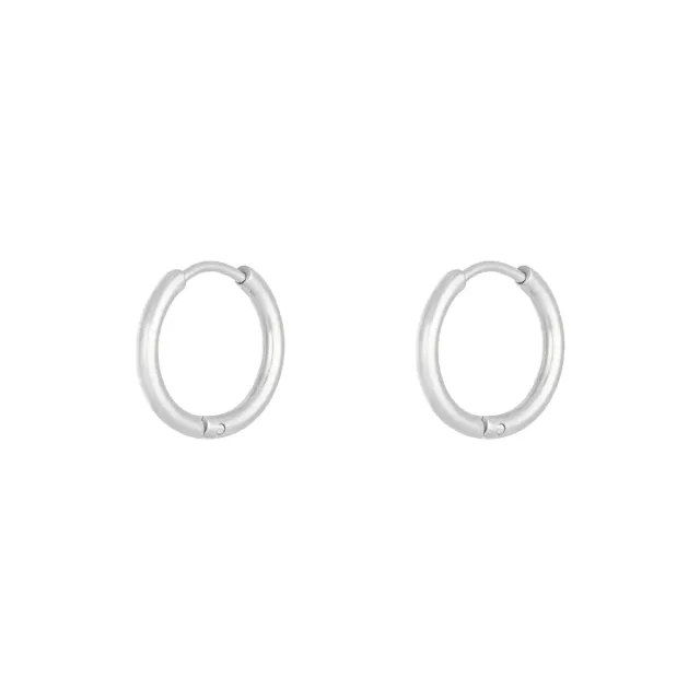 LOVEDRUNKY Little Hoop oorbellen zilver 1,6 cm