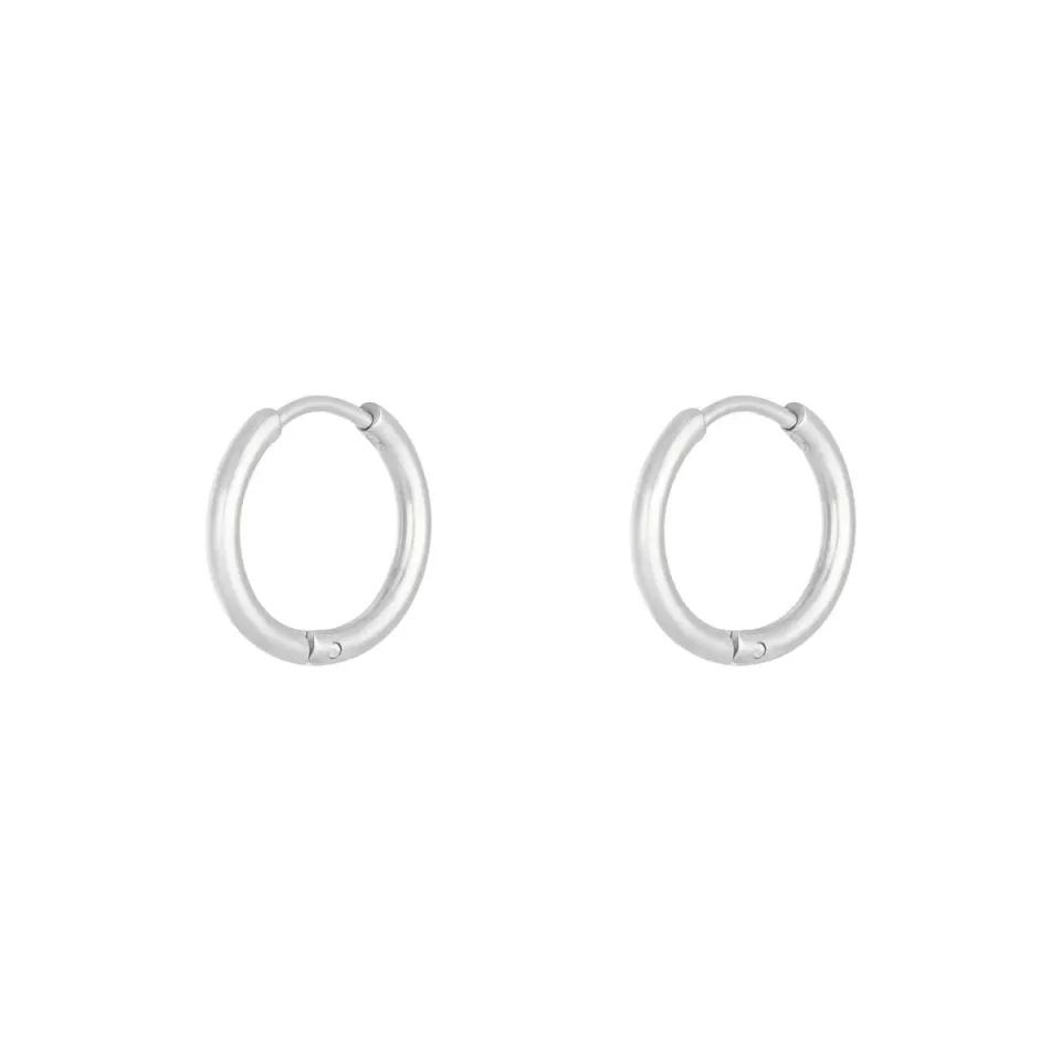LOVEDRUNKY Little Hoop oorbellen zilver 1,6 cm