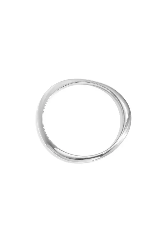 LOVEDRUNKY Bangle Simple zilveren armband