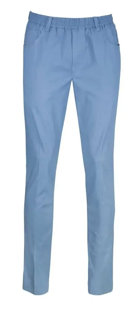 Luigi Morini Niels heren pantalon katoen lichtblauw
