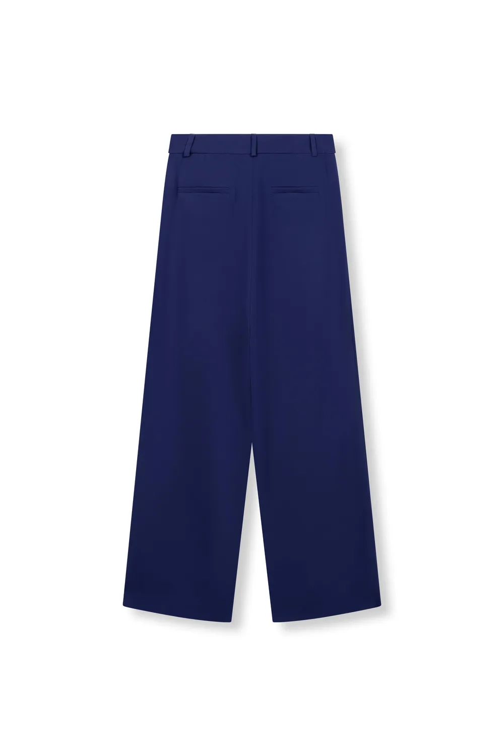 Amiek Refined Kalea wijde broek navy kostuumstof