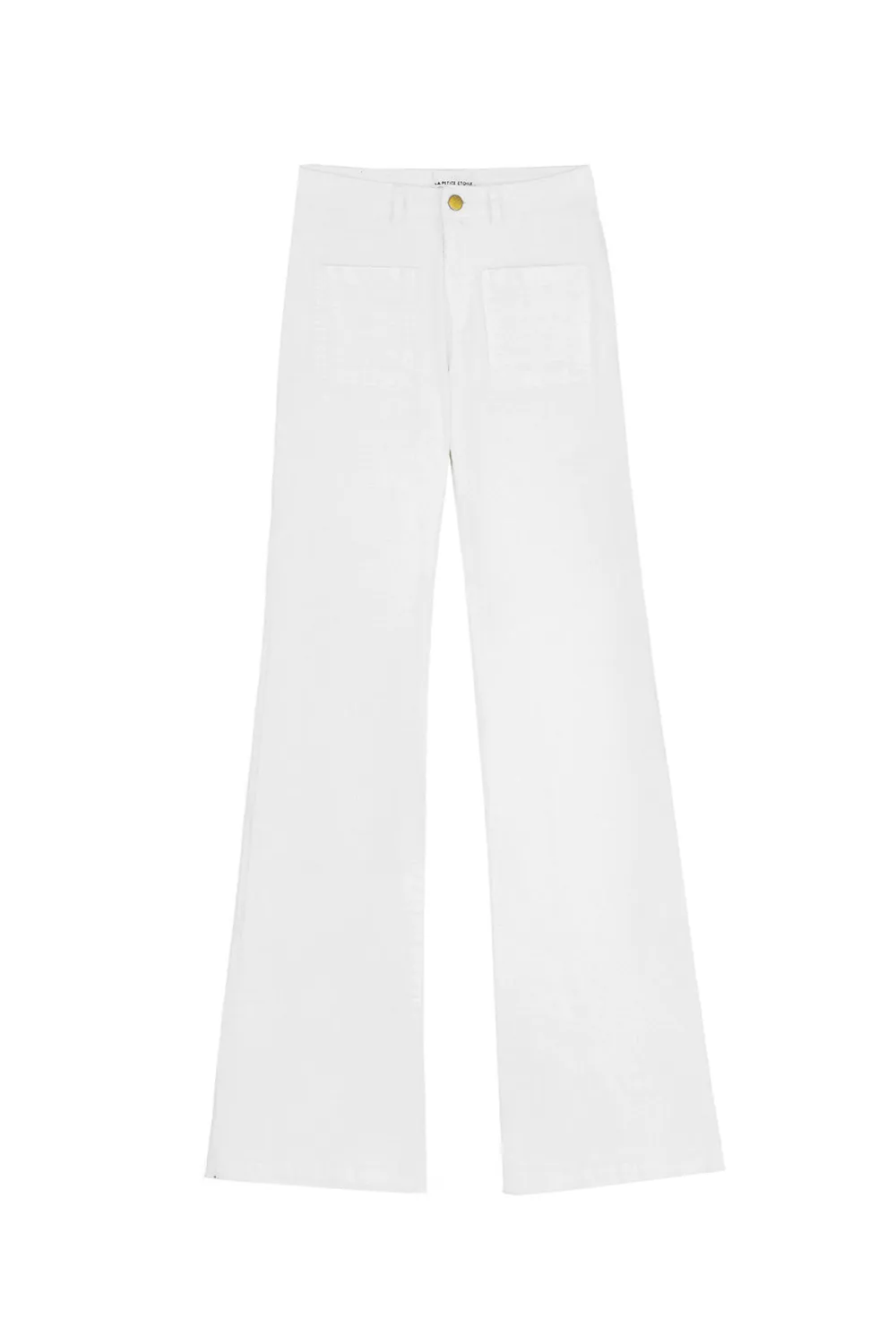 La Petite Etoile Sonny flare jeans ecru high-waist