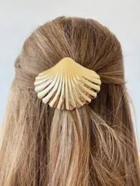 Amiek Ariel haarclip sea shell goud schelp