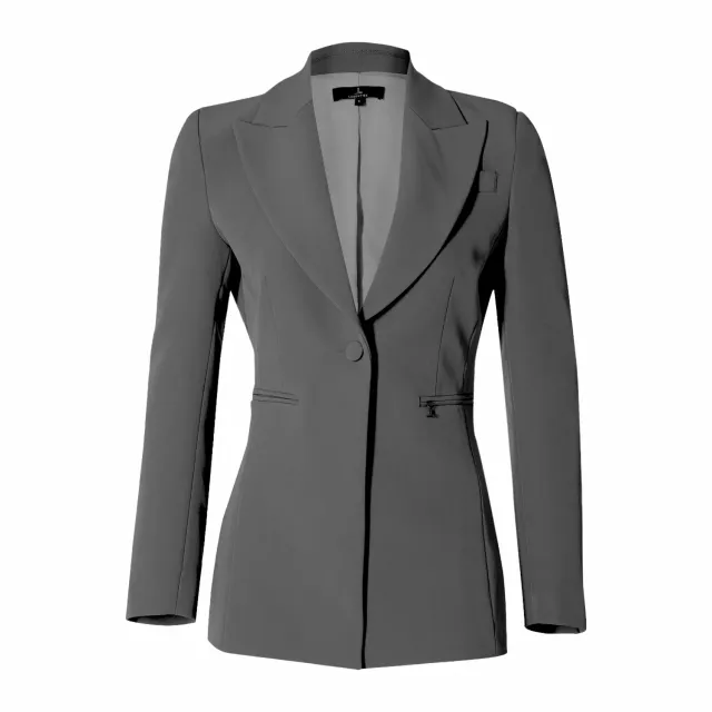 Laboutiek Blazer Long Model blazer grijs