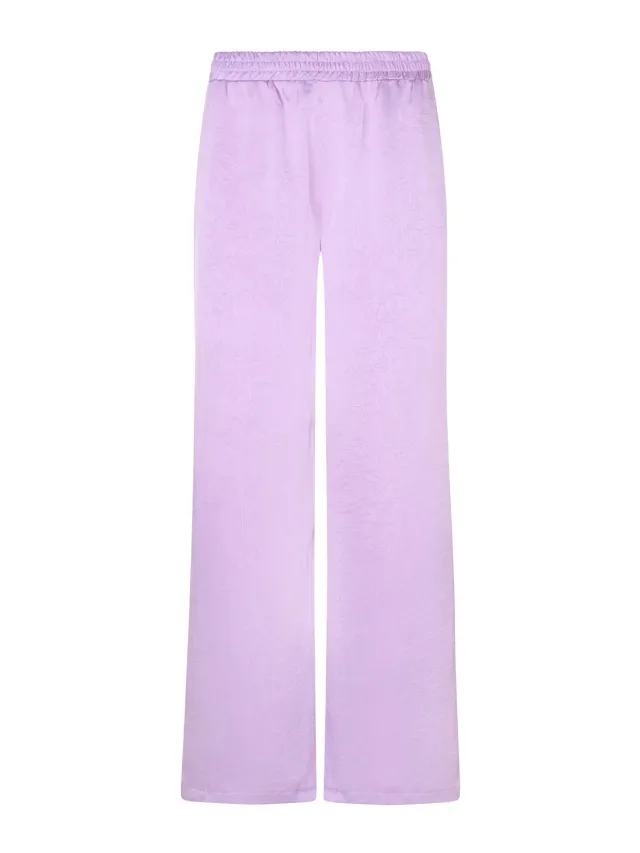 Amiek Ydence Wendy broek violet dames wijde pijp