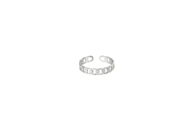 LOVEDRUNKY Rena ring zilver – verstelbaar