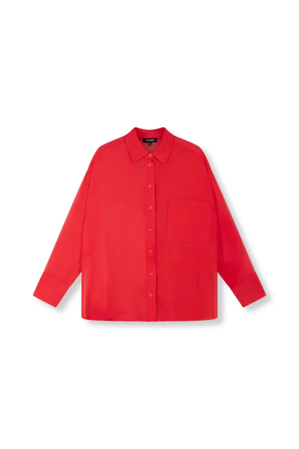 Amiek Blouse Ginny burned orange blouse oranje oversized