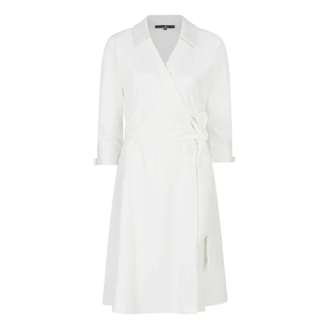Laboutiek Diana Travel jurk off white overslag