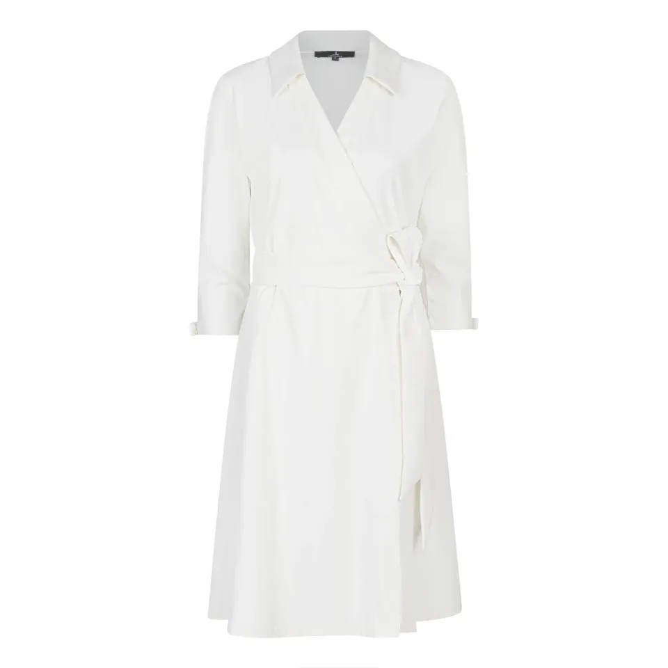 Laboutiek Diana Travel jurk off white overslag