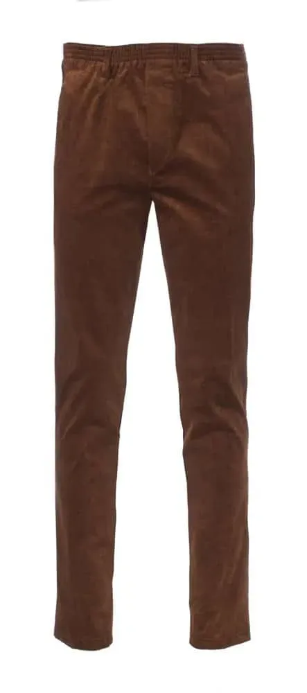 Luigi Morini Amberg heren pantalon brons rib katoen