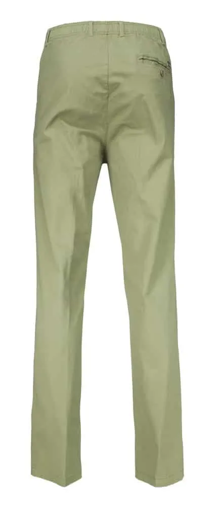 Luigo Morini Amberg pantalon katoen khaki groen