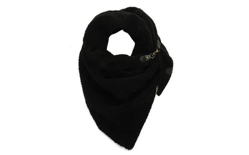 Amiek Tolosa Black sjaal zwart teddy 180x70