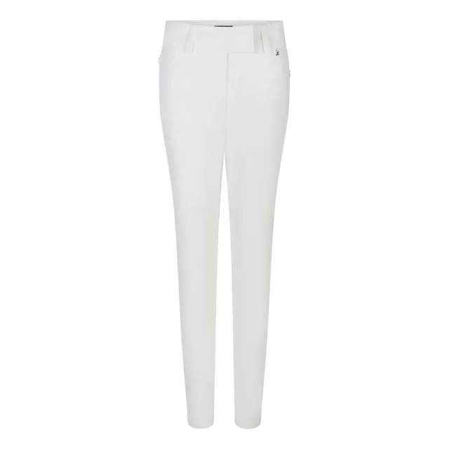 Laboutiek Leona Travel slim fit broek off-white