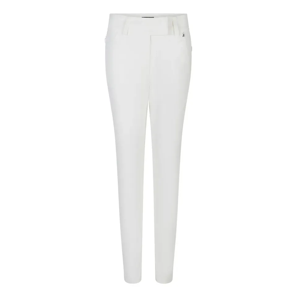 Laboutiek Leona Travel slim fit broek off-white