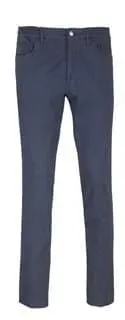 Seniorenkleding Mario E+knoop heren pantalon marine blauw katoen