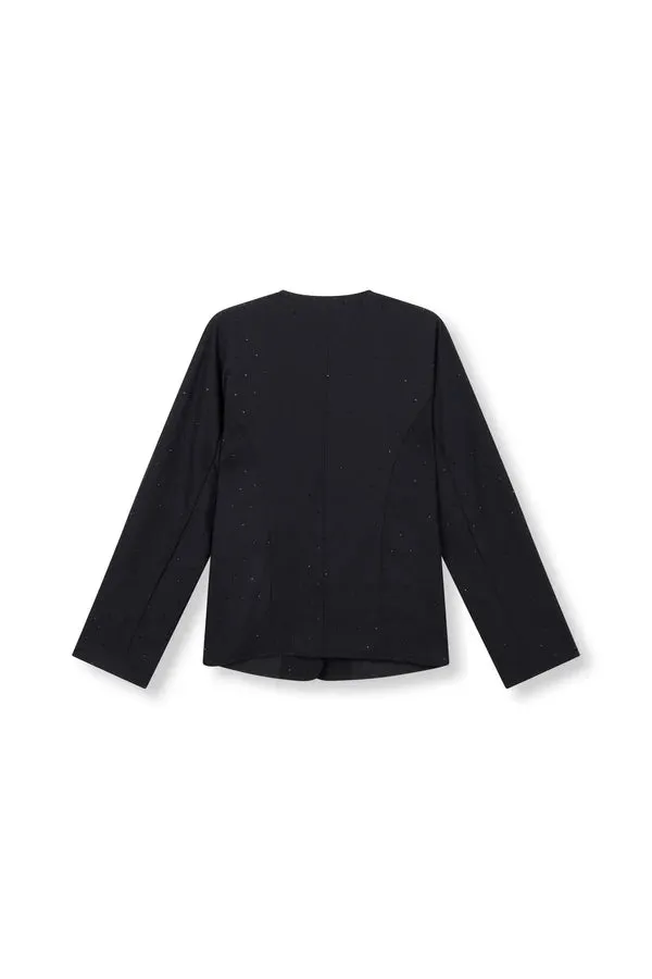 Refined Department Jill blazer zwart met strass