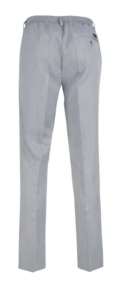 Luigi Morini Amberg pantalon lichtgrijs elastiek