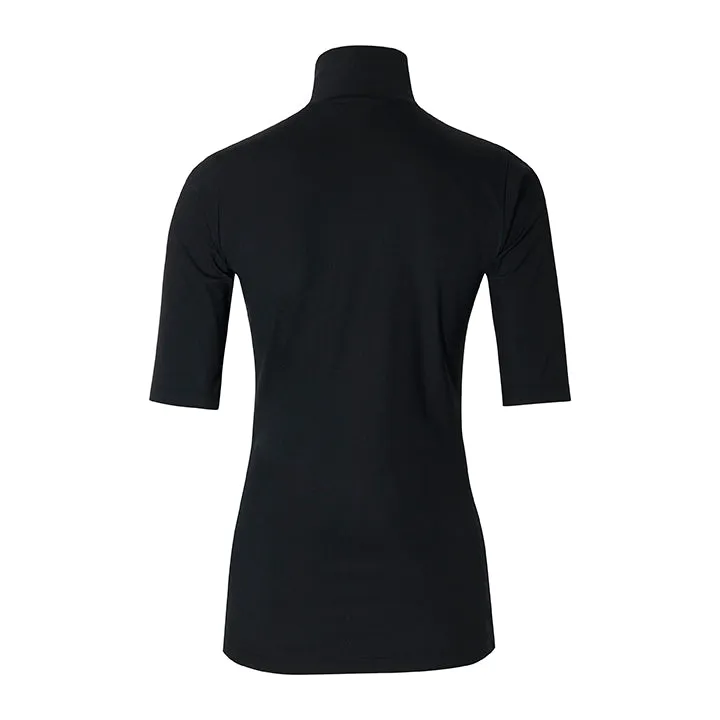 Laboutiek Sport Zipper Shirt zwart gerecycled