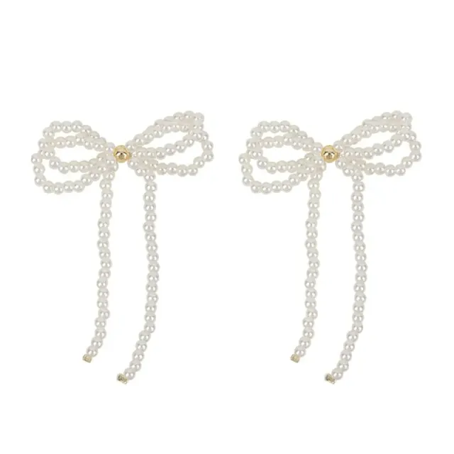 Amiek Patty's Pearly Bow oorbellen parelstrik