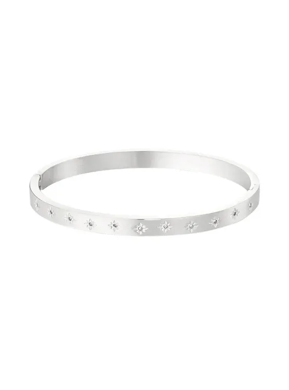 LOVEDRUNKY Stars Bangle Armband Zilver ster