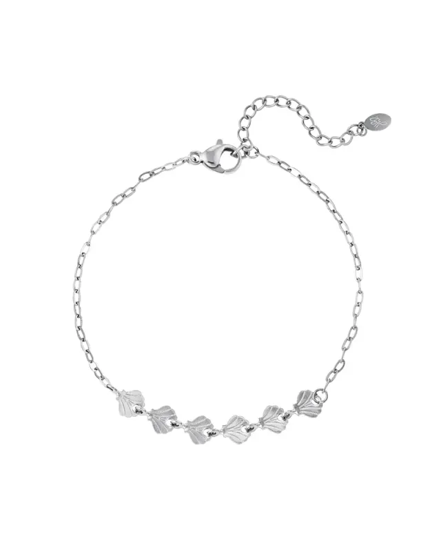 LOVEDRUNKY Sea Shell armband zilver schelpjes