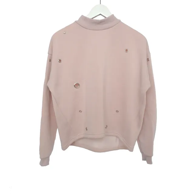 LOVEDRUNKY Soft Sweater trui oud roze fleece