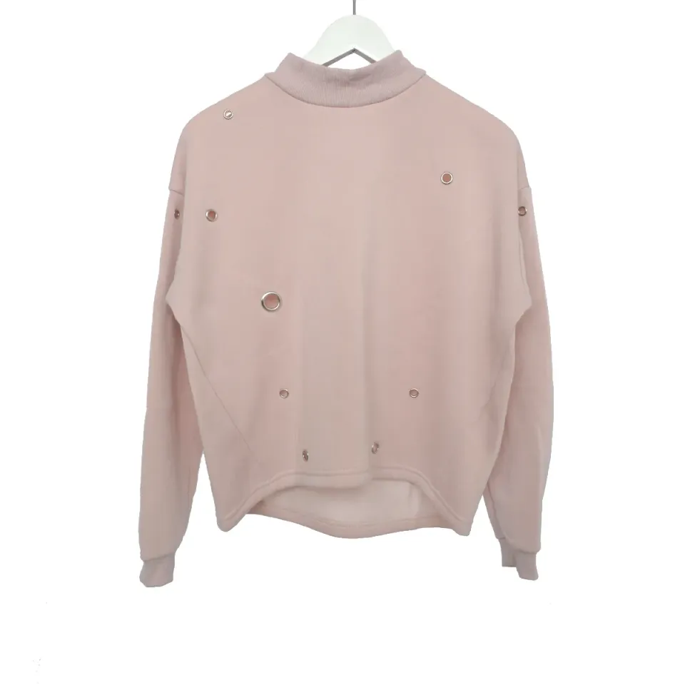 LOVEDRUNKY Soft Sweater trui oud roze fleece