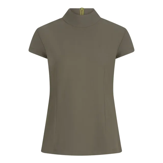 Laboutiek Donna Cap Sleeve travel top groen col