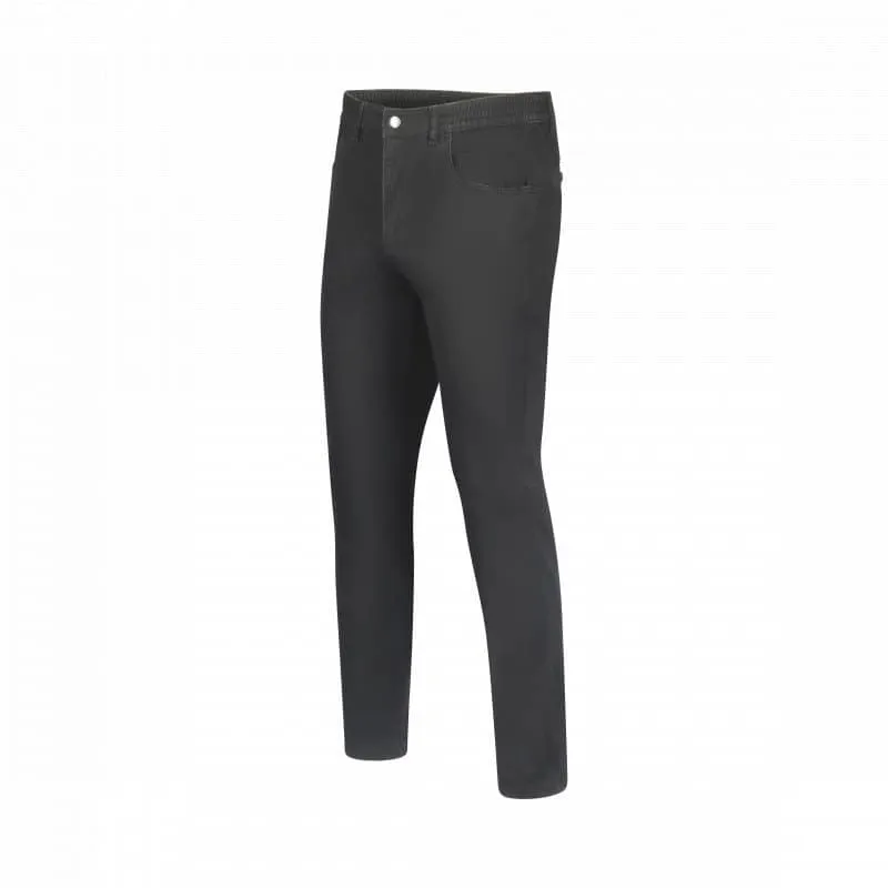 Seniorenkleding Mario heren pantalon katoen zwart elastiek