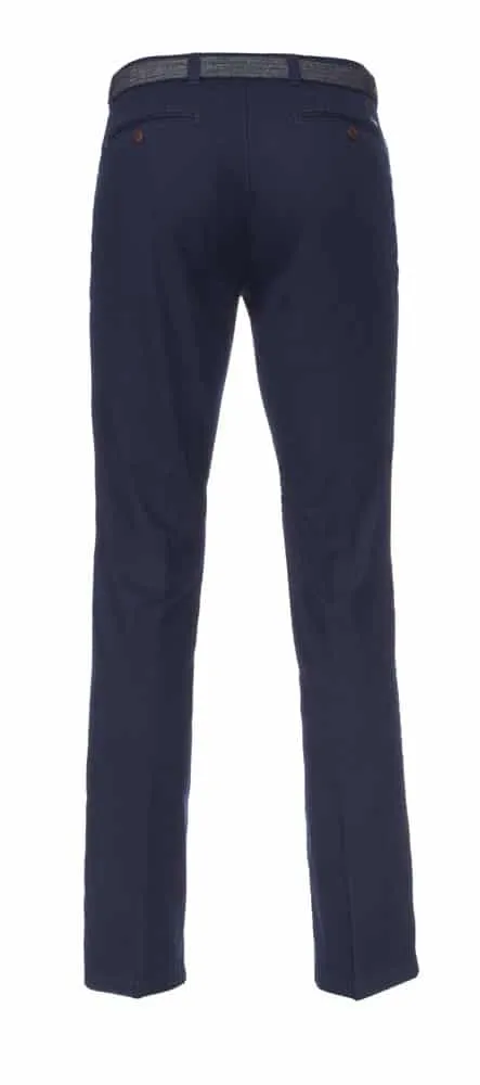 Seniorenkleding Marco herenpantalon beige katoen stretch