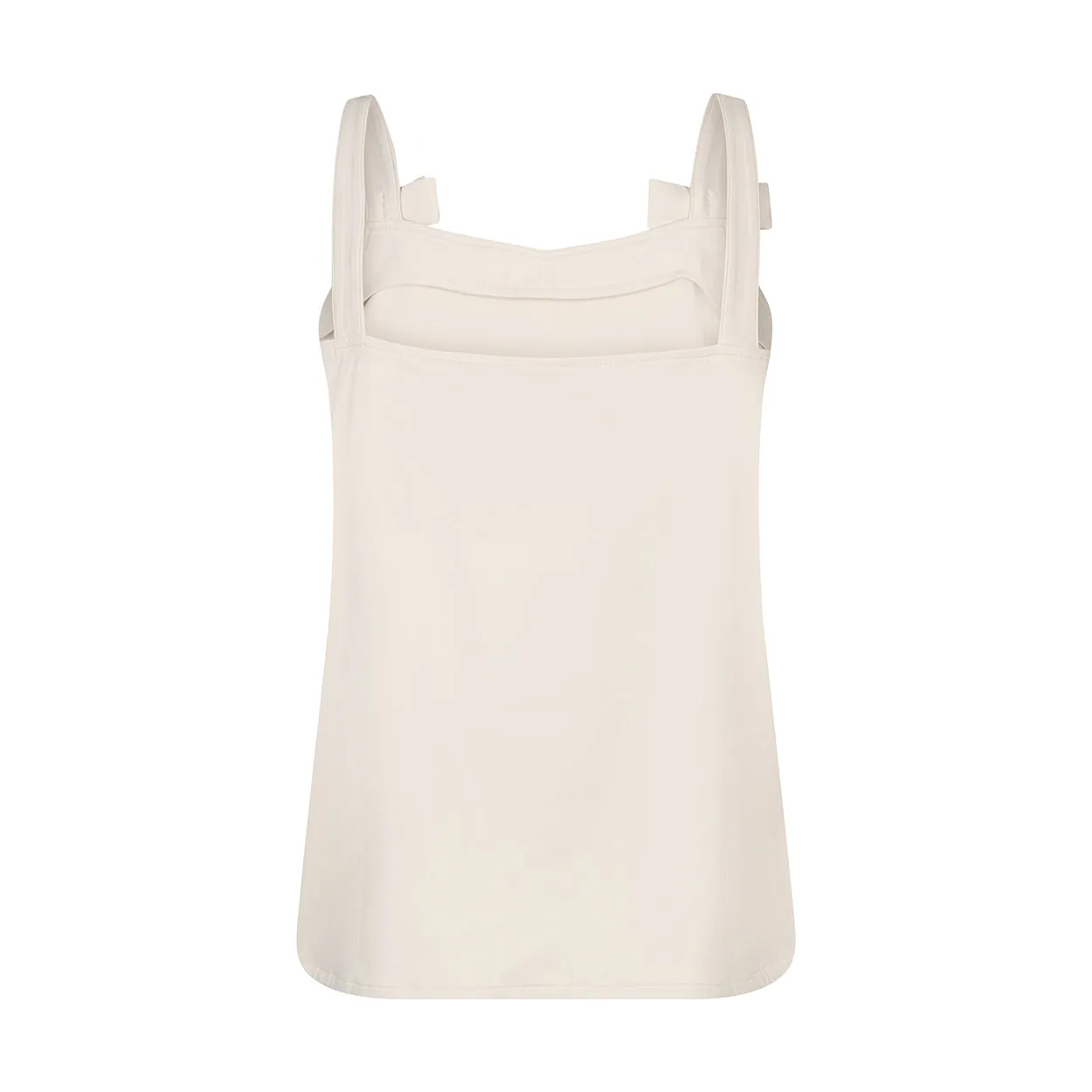 Laboutiek Amie Top light beige V-hals strikjes
